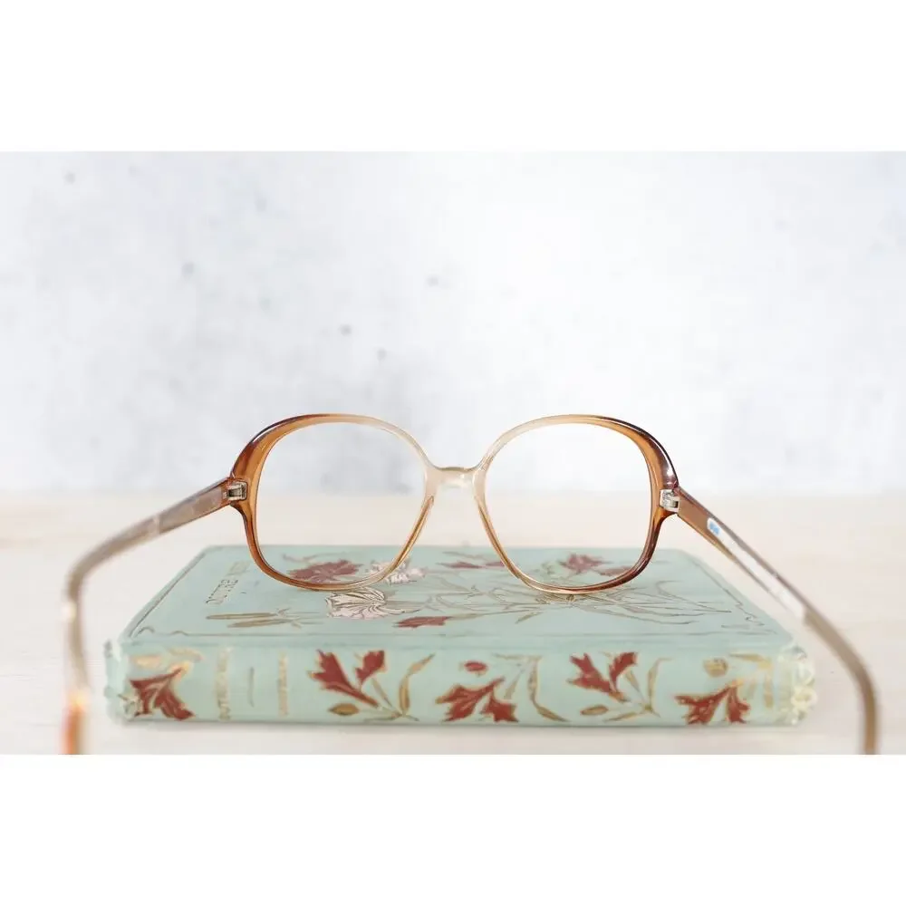 Vintage 1970s Germany Eyeglass frames 50-16 NOS Grandmacore Eyewear Nerd